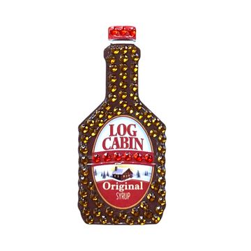 Log Cabin Syrup Stickerbean