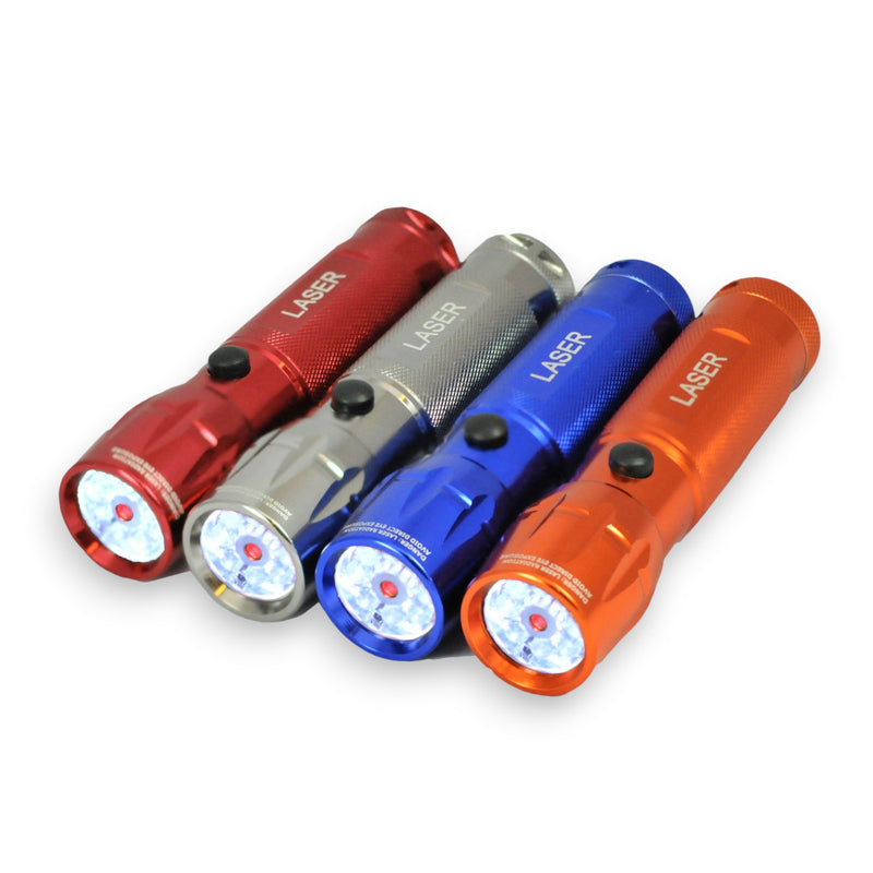 8 LED Laser Flashlight