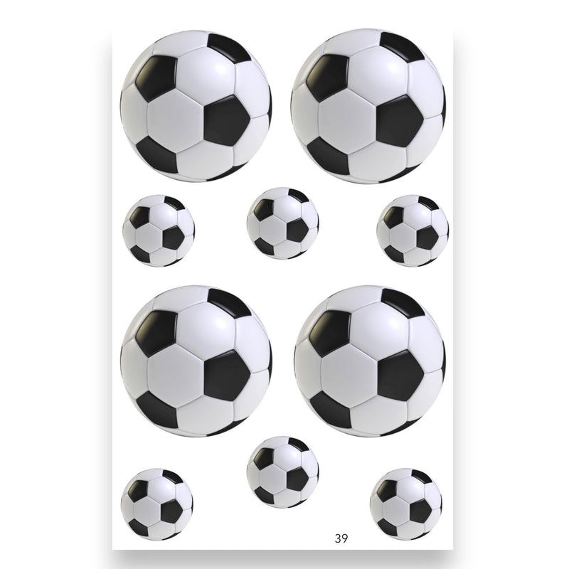 Many Soccer Balls Cling Its