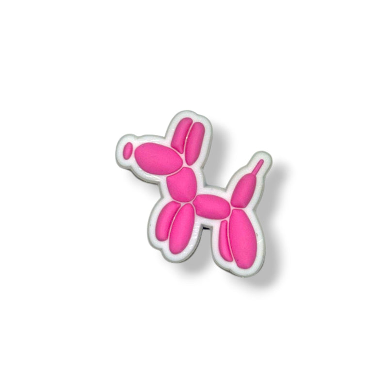 Hot Pink Balloon Dog Shoe Charm