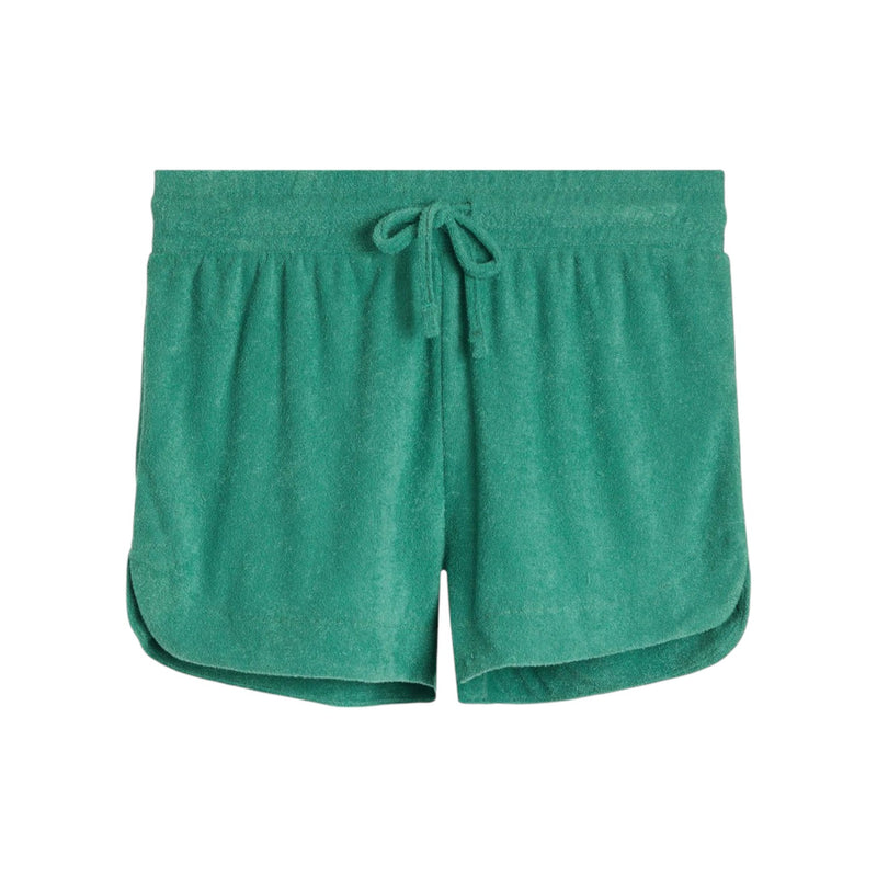 Green French Terry Shorts