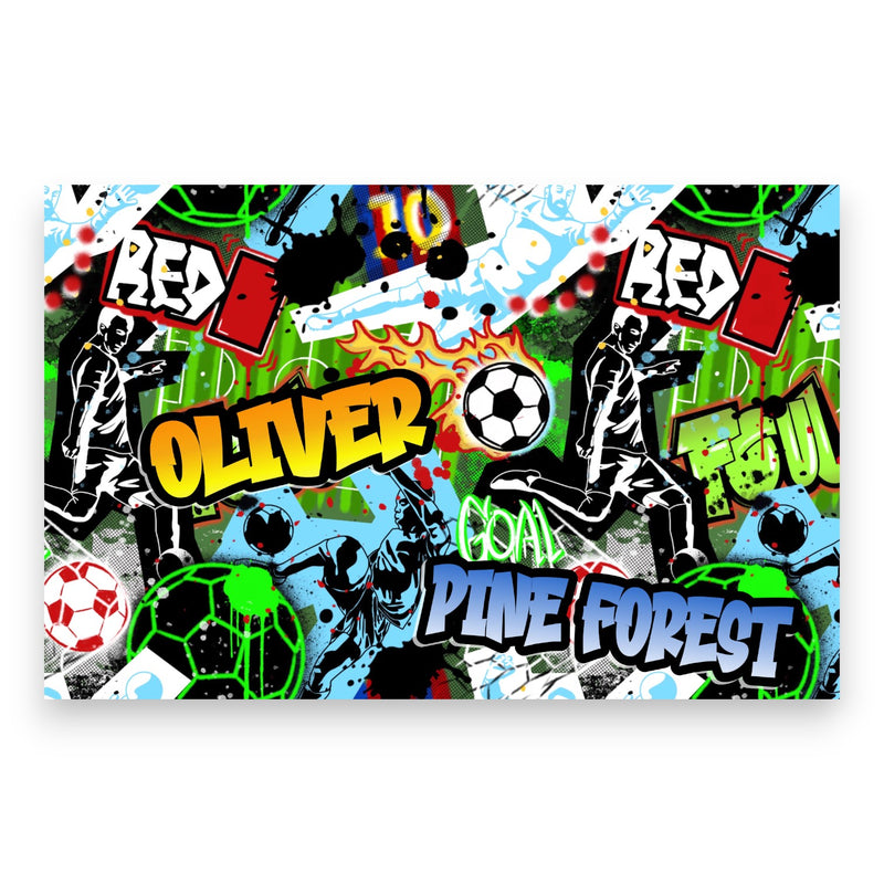 Graffiti Soccer Camp Poster