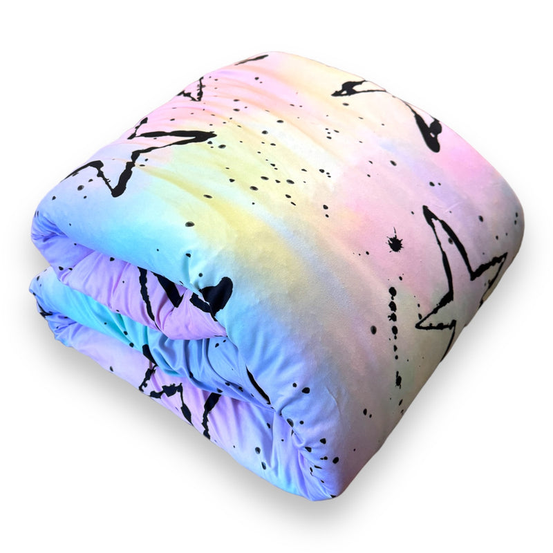 Splatter Stars Reversible Comforter