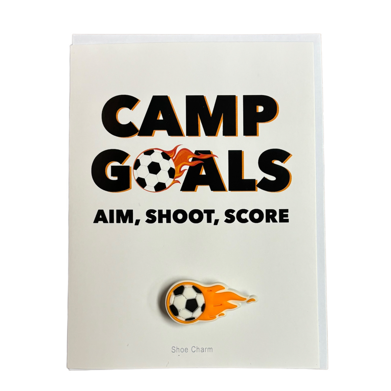 Camp Goals! Greeting Card with Shoe Charm Included