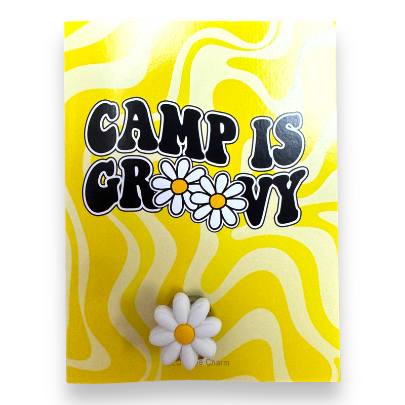 Camp is Groovy Greeting Card with Light Up Shoe Charm