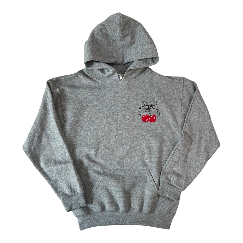 Cherry Bow Pullover Hoodie