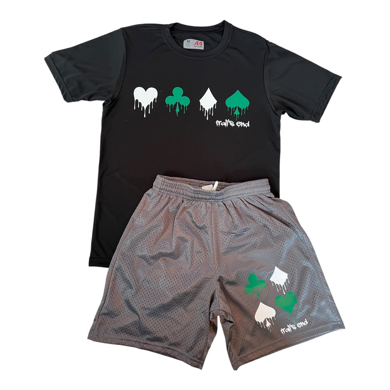 Dripping Cards Mesh Camp Shorts