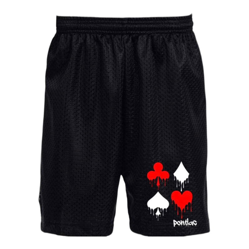 Dripping Cards Mesh Camp Shorts