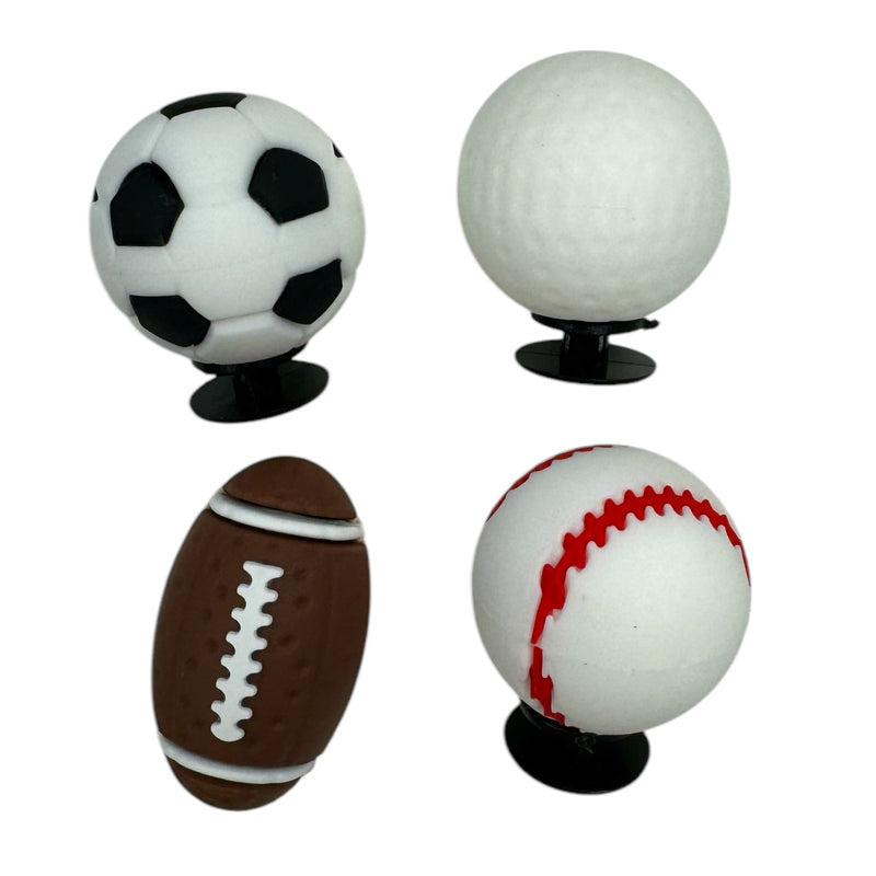 Popping Sports Balls Shoe Charm