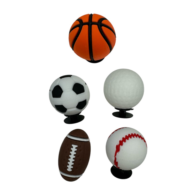 Popping Sports Balls Shoe Charm