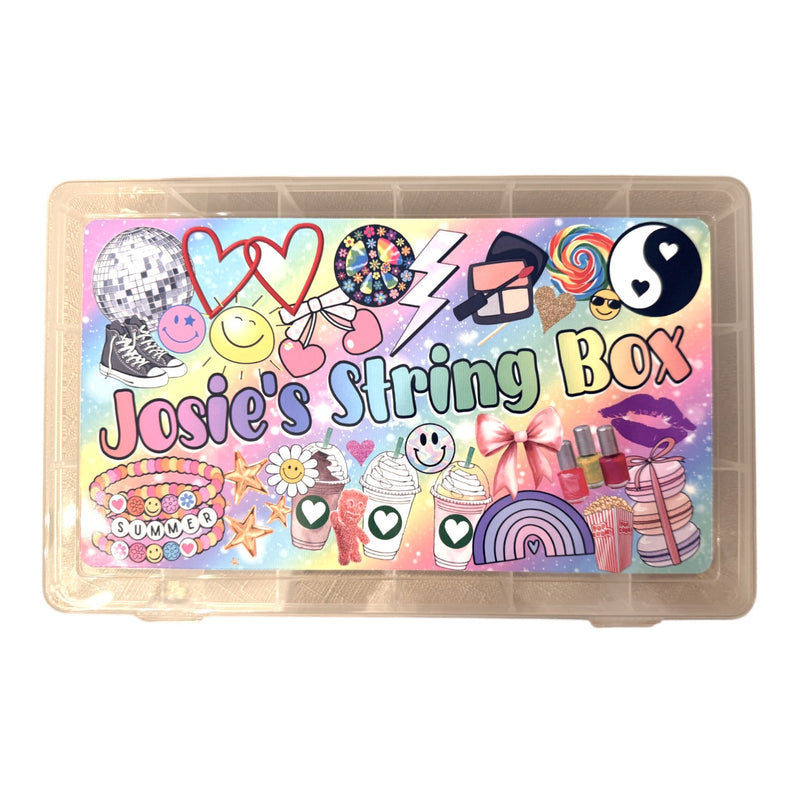 Pastel Girl Collage String Box