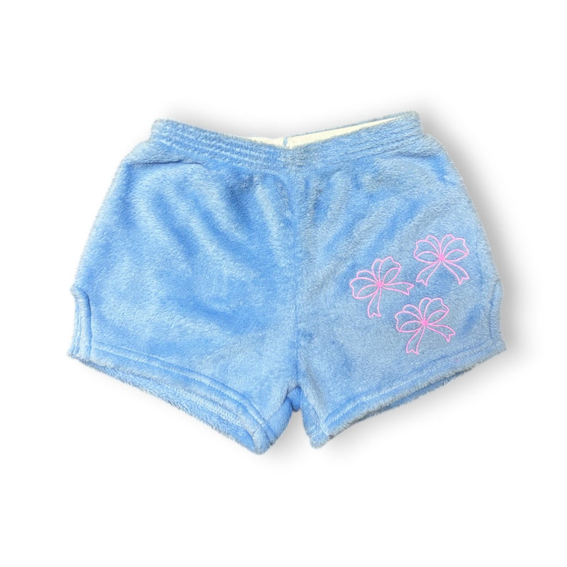 Sparkle Bows Fuzzy Shorts