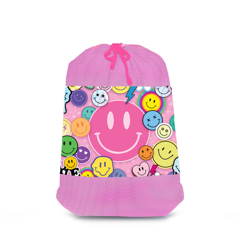 Smile Party Mesh Laundry Bag