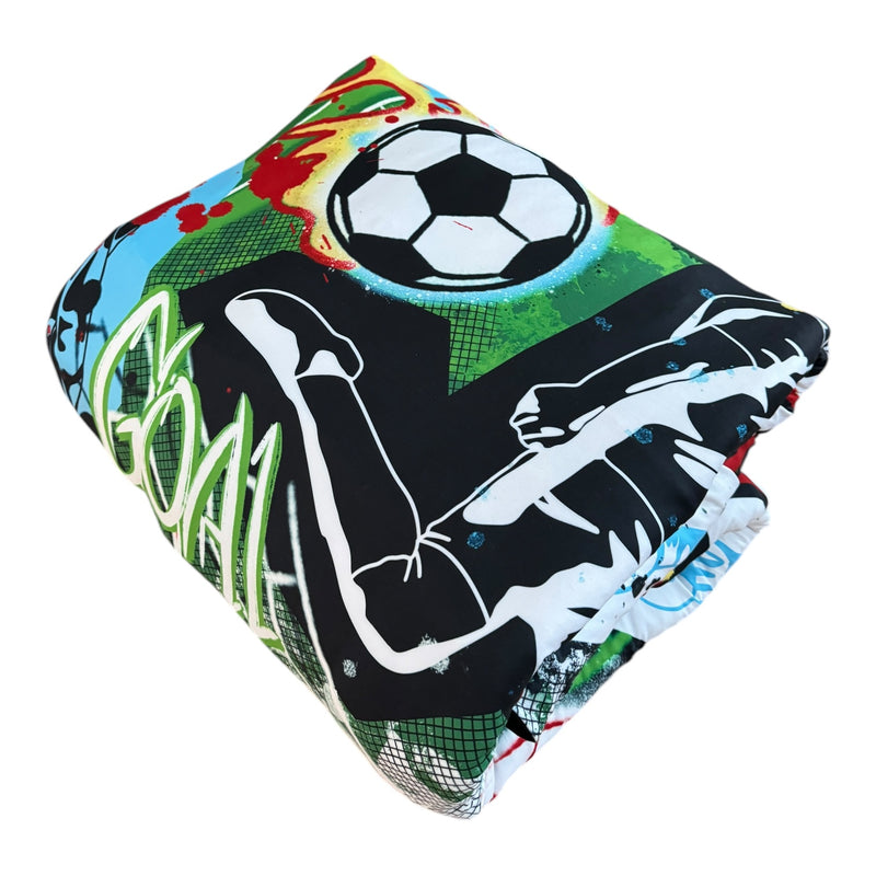 Graffiti Soccer Reversible Comforter