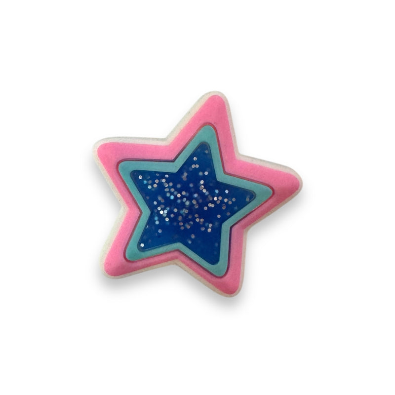 Glitter Star Shoe Charm