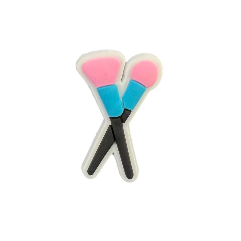 Makeup Brush Shoe Charm