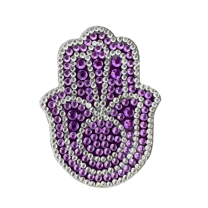 Purple Hamsa Stickerbean