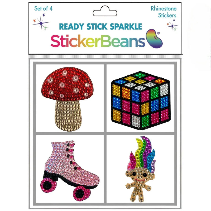 Retro Set of 4 Stickerbean Set (Copy)