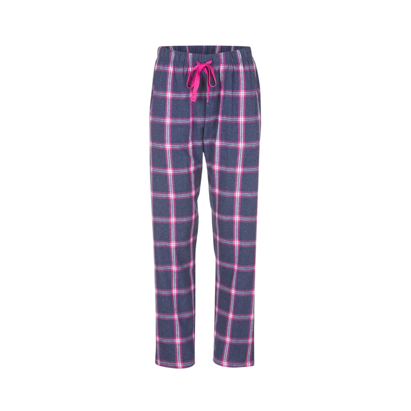 Navy and Pink Flannel Pants