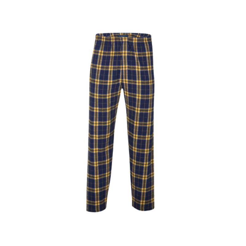 Navy and Gold Flannel Pants