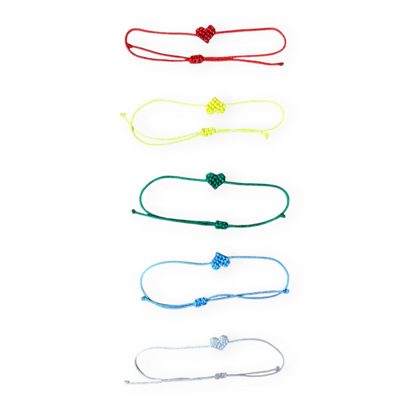 Camp Heart String Bracelet