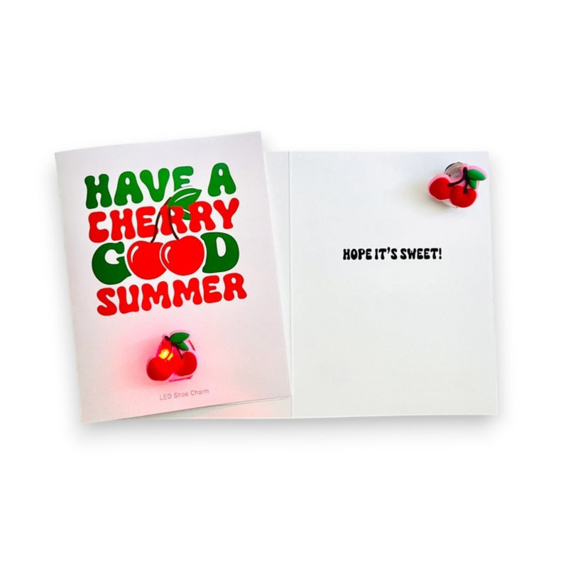 Have a Cherry Good Summer! W/ Light Up Shoe Charm