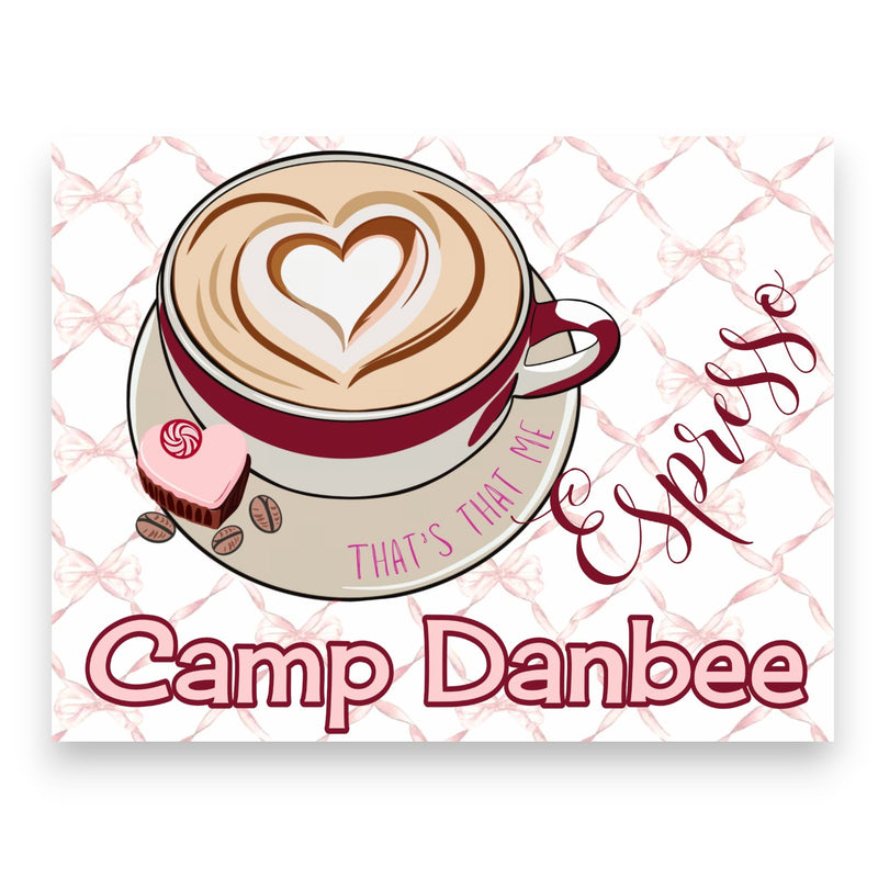 Heart Espresso Camp Notecards