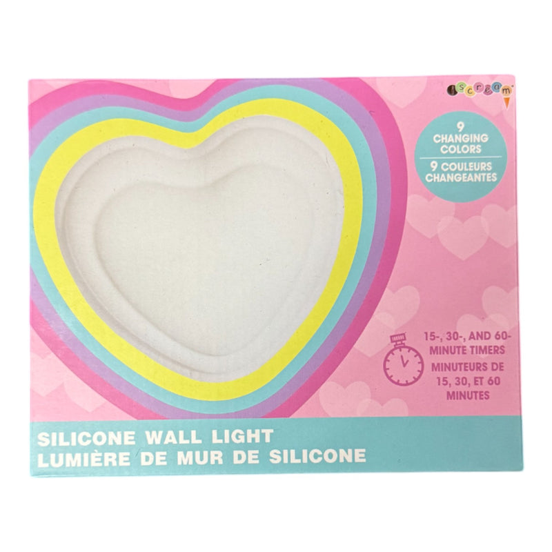 Heart silicone wall light