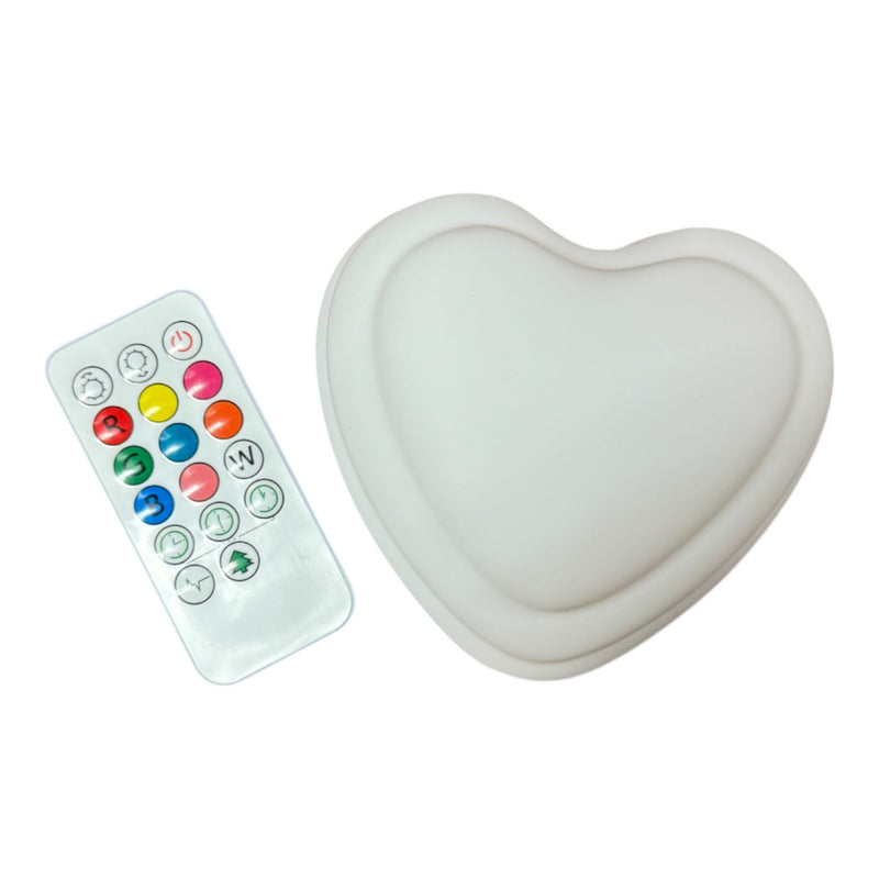 Heart silicone wall light