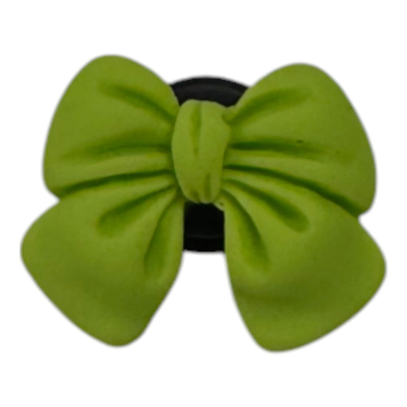 Green Bow Shoe Charm