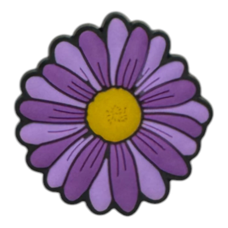 Purple flower Shoe Charm