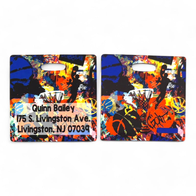 Basketball Graffiti Luggage Tag