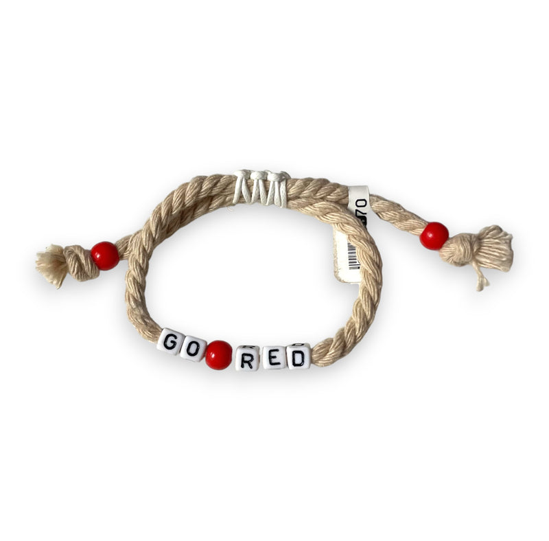 Go Red Cube Bracelet