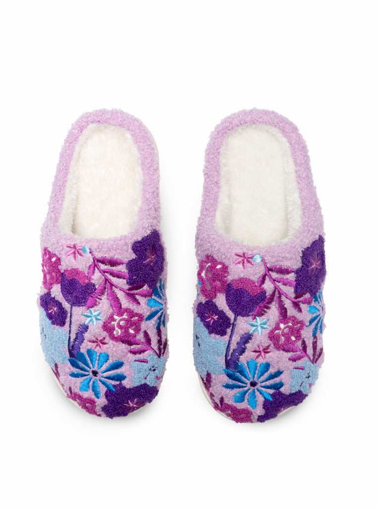 Purple Bloom Slipper