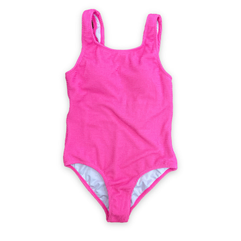 Fiorella Pink Crinkled Bathing Suit