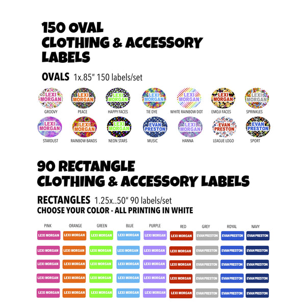 Iron-On labels vs. Stick-On labels for clothing –